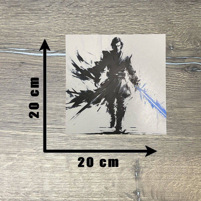 Tablou 3D Anakin Skywalker HueForge - Decor Star Wars | Imprimare 3D Artistică | Cadou pentru Colectionari (20x20 cm) [3]