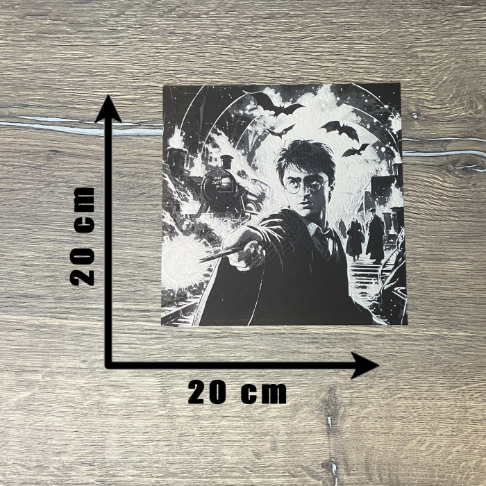 Tablou 3D Harry Potter HueForge - Decor Magic Hogwarts | Imprimare 3D cu Vibe Fantasy | Cadou pentru Poterheads (20x20 cm) [3]