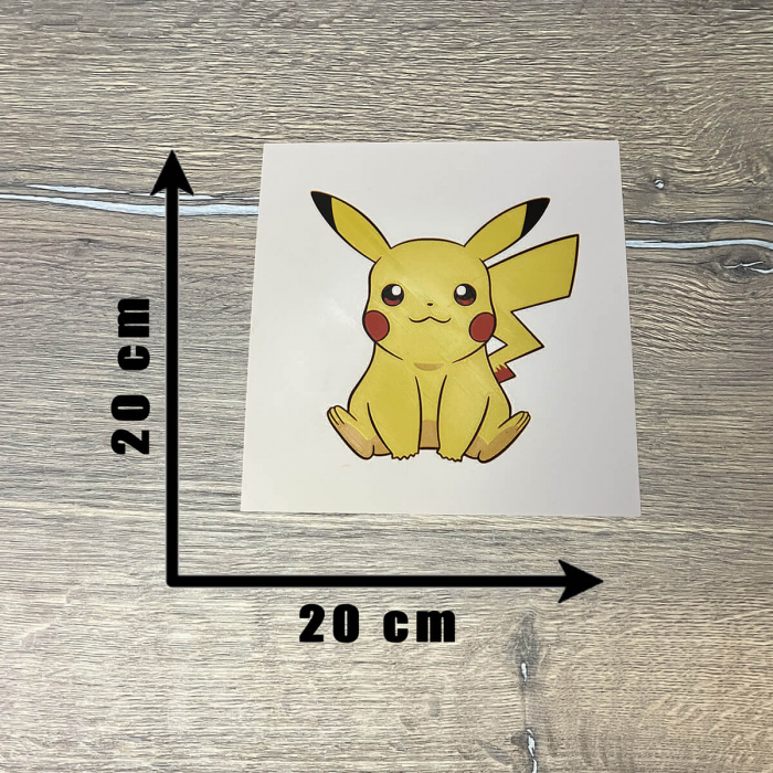 Tablou 3D Pikachu HueForge - Decor Pokémon pentru Camera Copiilor | Imprimare 3D Calitativă | Cadou Fanilor Pokémon (20x20 cm) [3]