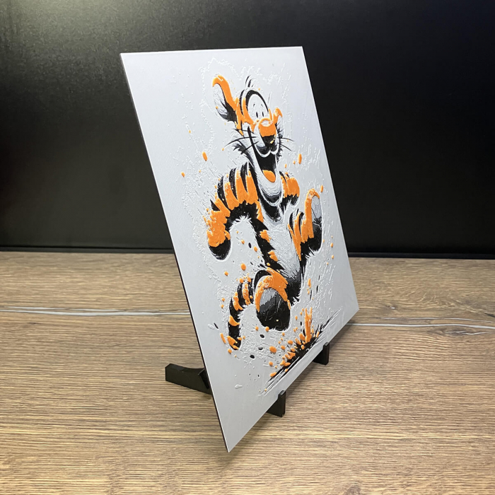 Tablou 3D Tigris HueForge - Decor Disney pentru Copii | Imprimare 3D Culorită | Cadou pentru Copii (20x20 cm) [2]