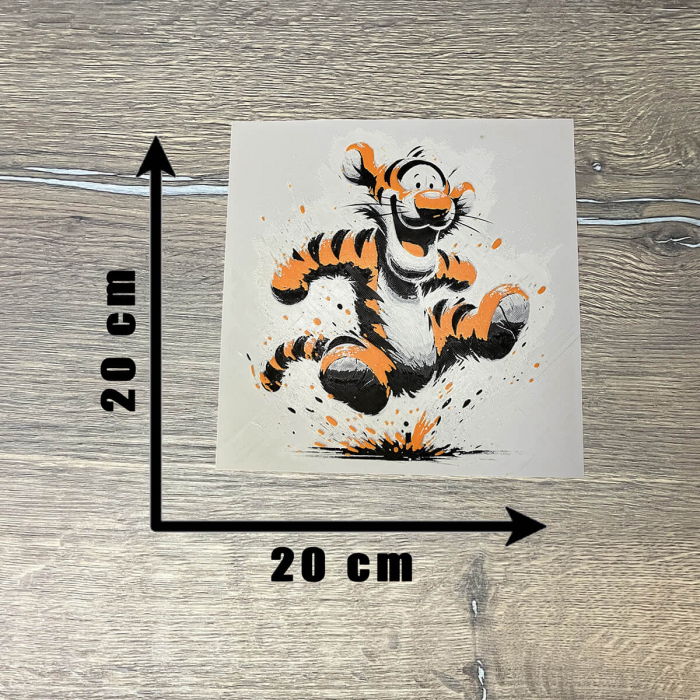 Tablou 3D Tigris HueForge - Decor Disney pentru Copii | Imprimare 3D Culorită | Cadou pentru Copii (20x20 cm) [3]