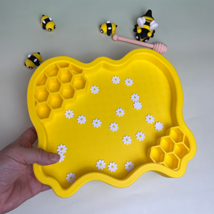 Tavă Senzorială Lumea Albinelor - Set cu Accesorii Tematice [5]