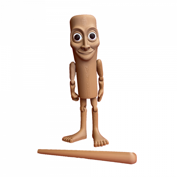 Thug Tung Sahur - Italian Brain Rot - Jucarie 3D Articulata, Plastic [4]