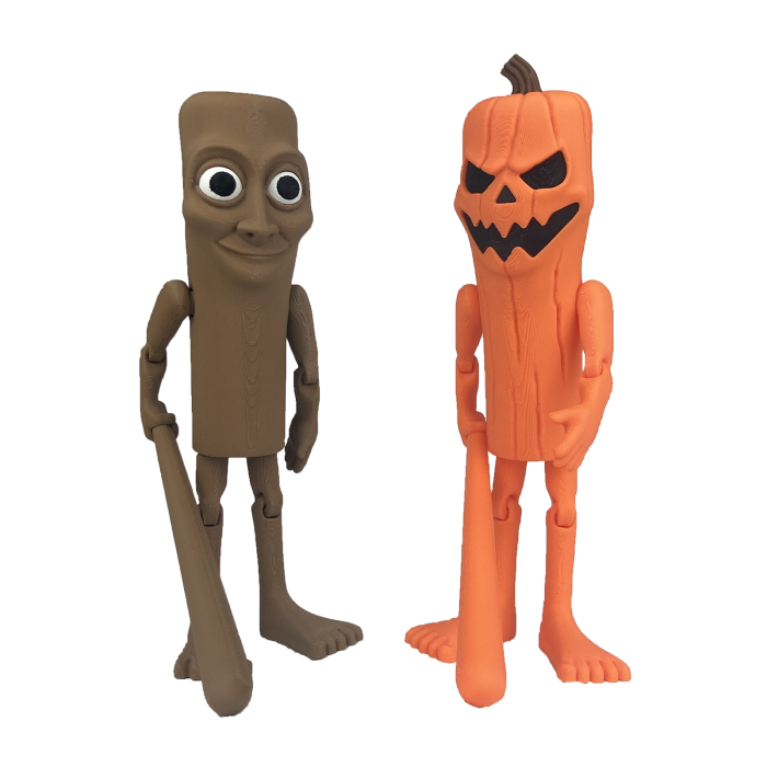 Thug Tung Sahur de Halloween - Italian Brain Rot - Jucarie 3D Articulata, Plastic [3]