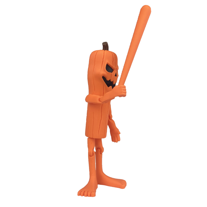 Thug Tung Sahur de Halloween - Italian Brain Rot - Jucarie 3D Articulata, Plastic [5]
