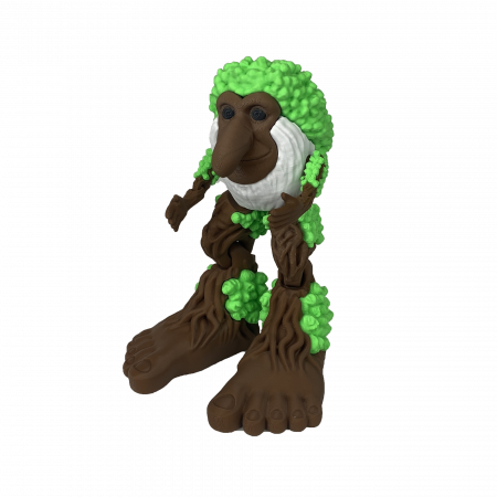 Italian BrainRot - Brr Brr Patapim - Italian Brain Rot - Jucarie 3D Articulata, Plastic