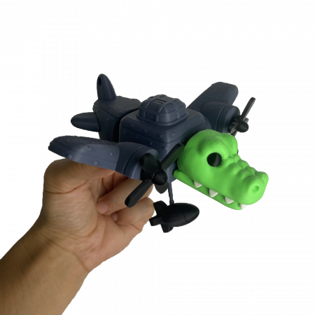 Bombardilo Crocodilo - Italian Brain Rot - Jucarie 3D Articulata, Plastic [4]