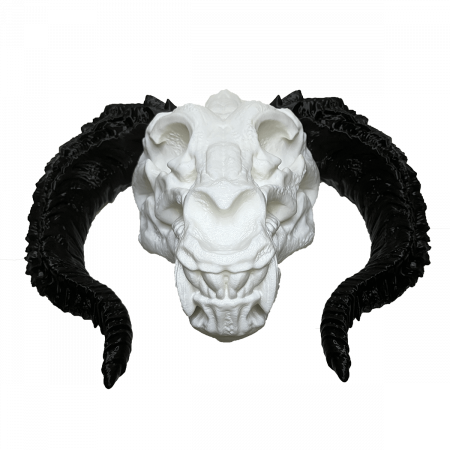 Cap de Dragon Decorativ - Trofeu Fantasy pentru Perete | Fabricat în România din PLA | Cadou pentru Iubitori de Fantezie și Mitologie sau pentru jucători D&D [1]