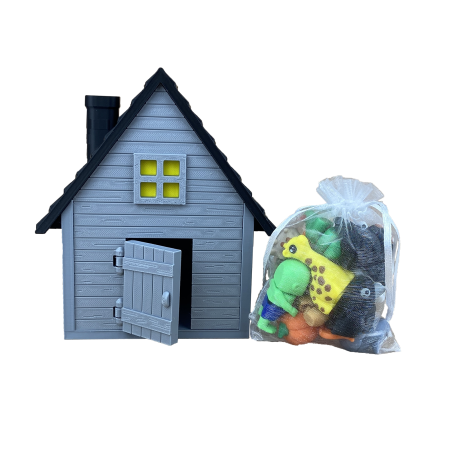 Căsuța Bântuită - Plină cu Zigluti de Halloween - (Set 10/20 pcs) - Jucării Flexibile 3D | Figurine Interactive pentru Copii | Cadou Distractiv & Educativ | Material PLA Sigur [4]