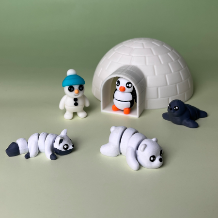 ZIGLUȚI - Iglu Polar - Set cu 5 Zigluți Tematici