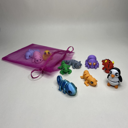 Zigluți Mini - Animăluțe - Jucării Flexibile 3D (Set 10/15/20 pcs) | Figurine Interactive pentru Copii | Cadou Distractiv & Educativ | Material PLA Sigur [3]