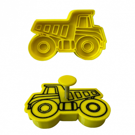 Stampile Individuale - CookieStamp - Basculanta, 60x90x16 mm - Cookie Cutter Decorativ pentru Aluat, Ștampilă pentru Biscuiți Unicat - Ideal pentru copii