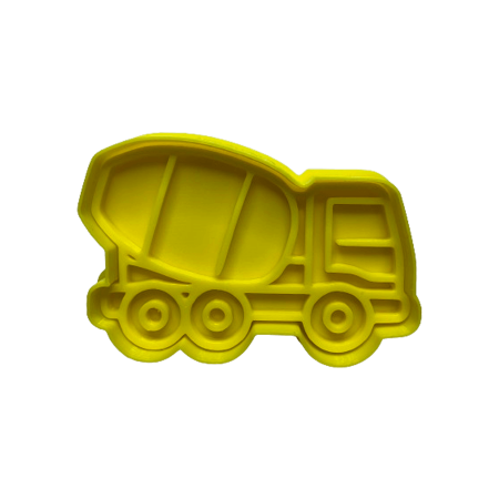 CookieStamp - Betoniera, 60x90x16 mm - Cookie Cutter Decorativ pentru Aluat, Ștampilă pentru Biscuiți Unicat - Ideal pentru copii [6]