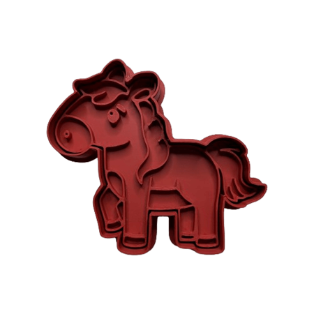 CookieStamp - Cal, 84x90x16 mm - Cookie Cutter Decorativ pentru Aluat, Ștampilă pentru Biscuiți Unicat - Ideal pentru copii [6]