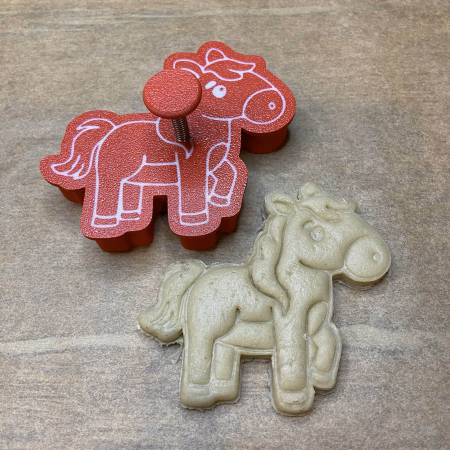CookieStamp - Cal, 84x90x16 mm - Cookie Cutter Decorativ pentru Aluat, Ștampilă pentru Biscuiți Unicat - Ideal pentru copii [5]
