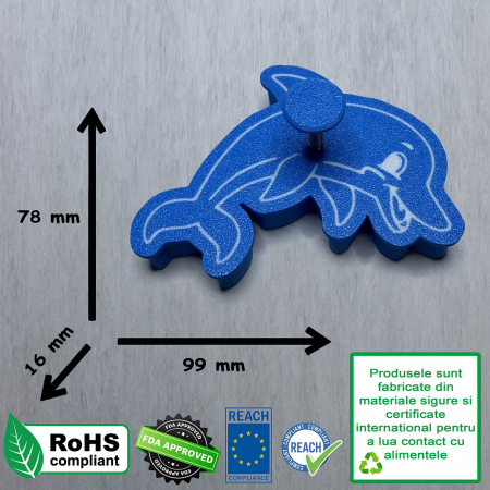 Cookie Stamp Delfin, 78x99x16 mm [9]