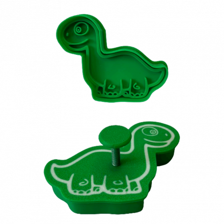 CookieStamps - CookieStamp - Dinozaur Diplodocus, 67x87x16 mm - Cookie Cutter Decorativ pentru Aluat, Ștampilă pentru Biscuiți Unicat - Ideal pentru copii