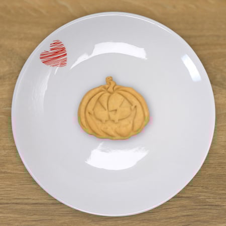 CookieStamp - Dovleac, 88x86x16 mm - Cookie Cutter Decorativ pentru Aluat, Ștampilă pentru Biscuiți Unicat - Ideal pentru copii [4]