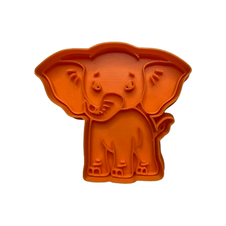 CookieStamp - Elefant, 80x90x16 mm - Cookie Cutter Decorativ pentru Aluat, Ștampilă pentru Biscuiți Unicat - Ideal pentru copii [6]