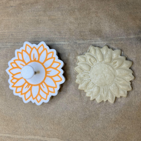CookieStamp - Floare Crizantema, 80x80x16 mm - Cookie Cutter Decorativ pentru Aluat, Ștampilă pentru Biscuiți Unicat - Ideal pentru copii [5]