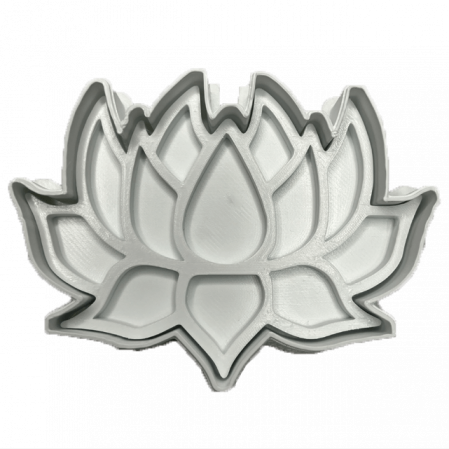 CookieStamp - Floare Lotus, 63x85x16 mm - Cookie Cutter Decorativ pentru Aluat, Ștampilă pentru Biscuiți Unicat - Ideal pentru copii [6]