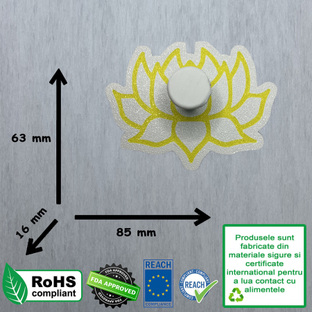 CookieStamp - Floare Lotus, 63x85x16 mm - Cookie Cutter Decorativ pentru Aluat, Ștampilă pentru Biscuiți Unicat - Ideal pentru copii [9]