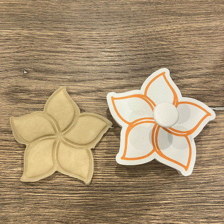 CookieStamp - Floare Plumeria, 88x88x16 mm - Cookie Cutter Decorativ pentru Aluat, Ștampilă pentru Biscuiți Unicat - Ideal pentru copii [5]