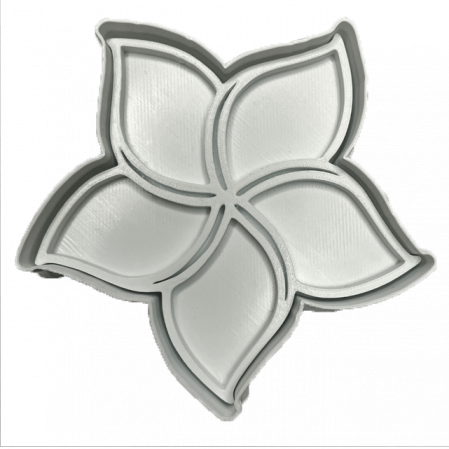 CookieStamp - Floare Plumeria, 88x88x16 mm - Cookie Cutter Decorativ pentru Aluat, Ștampilă pentru Biscuiți Unicat - Ideal pentru copii [6]