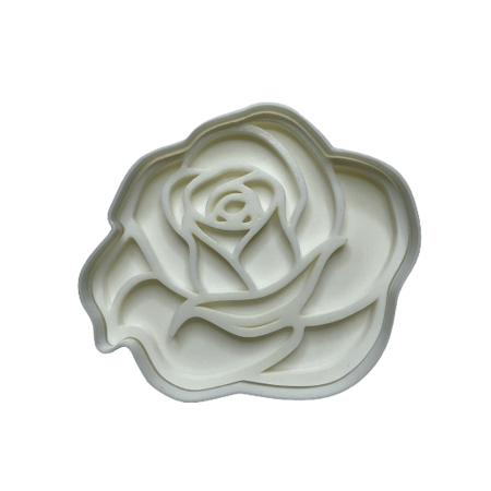 CookieStamp - Floare Trandafir, 80x80x16 mm - Cookie Cutter Decorativ pentru Aluat, Ștampilă pentru Biscuiți Unicat - Ideal pentru copii [6]