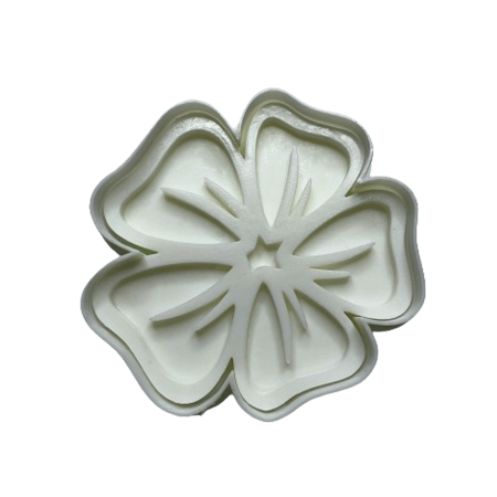 CookieStamp - Floare Trifoi, 80x80x16 mm - Cookie Cutter Decorativ pentru Aluat, Ștampilă pentru Biscuiți Unicat - Ideal pentru copii [6]