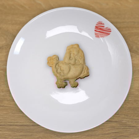 CookieStamp - Gaina, 87x78x16 mm - Cookie Cutter Decorativ pentru Aluat, Ștampilă pentru Biscuiți Unicat - Ideal pentru copii [4]