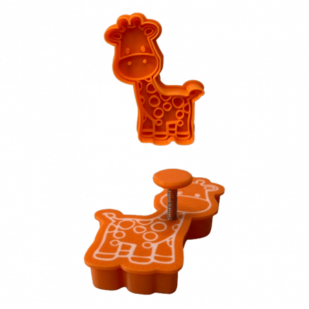 CookieStamps - CookieStamp - Girafă, 90x65x16 mm - Cookie Cutter Decorativ pentru Aluat, Ștampilă pentru Biscuiți Unicat - Ideal pentru copii