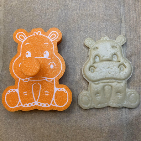 CookieStamp - Hipopotam, 90x75x16 mm - Cookie Cutter Decorativ pentru Aluat, Ștampilă pentru Biscuiți Unicat - Ideal pentru copii [5]