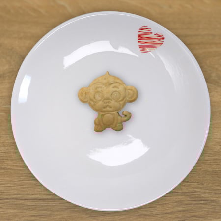 CookieStamp - Maimuță, 90x90x16 mm - Cookie Cutter Decorativ pentru Aluat, Ștampilă pentru Biscuiți Unicat - Ideal pentru copii [4]