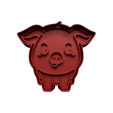 CookieStamp - Porc, 81x90x16 mm - Cookie Cutter Decorativ pentru Aluat, Ștampilă pentru Biscuiți Unicat - Ideal pentru copii [3]