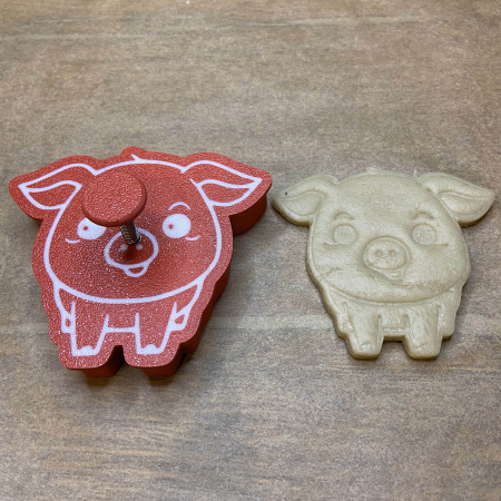CookieStamp - Porc, 81x90x16 mm - Cookie Cutter Decorativ pentru Aluat, Ștampilă pentru Biscuiți Unicat - Ideal pentru copii [2]
