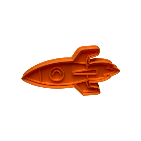 CookieStamp - Racheta, 61x120x16 mm - Cookie Cutter Decorativ pentru Aluat, Ștampilă pentru Biscuiți Unicat - Ideal pentru copii [6]