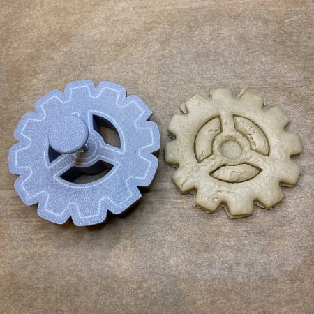CookieStamp - Roată Zimțată 1, 78x78x16 mm - Cookie Cutter Decorativ pentru Aluat, Ștampilă pentru Biscuiți Unicat - Ideal pentru copii [5]
