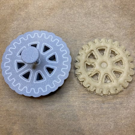 CookieStamp - Roată Zimțată 3, 79x79x16 mm - Cookie Cutter Decorativ pentru Aluat, Ștampilă pentru Biscuiți Unicat - Ideal pentru copii [5]
