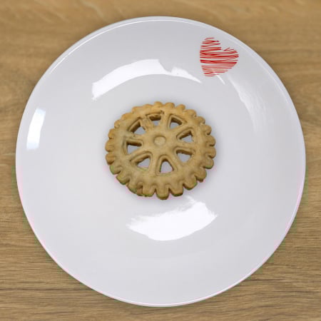 CookieStamp - Roată Zimțată 3, 79x79x16 mm - Cookie Cutter Decorativ pentru Aluat, Ștampilă pentru Biscuiți Unicat - Ideal pentru copii [4]
