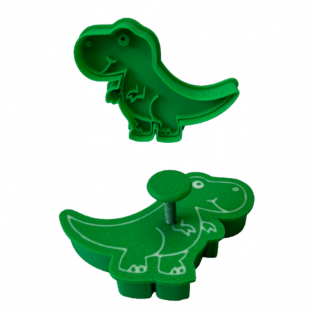 CookieStamps - CookieStamp - Dinozaur T-Rex, 70x90x16 mm - Cookie Cutter Decorativ pentru Aluat, Ștampilă pentru Biscuiți Unicat - Ideal pentru copii