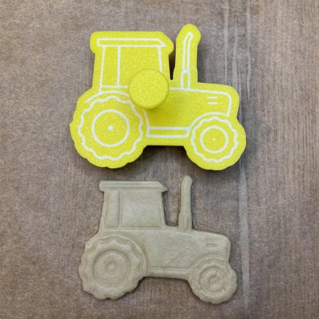 CookieStamp - Tractor, 74x90x16 mm - Cookie Cutter Decorativ pentru Aluat, Ștampilă pentru Biscuiți Unicat - Ideal pentru copii [5]