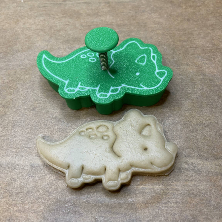 CookieStamp - Dinozaur Triceratops, 55x90x16 mm - Cookie Cutter Decorativ pentru Aluat, Ștampilă pentru Biscuiți Unicat - Ideal pentru copii [5]