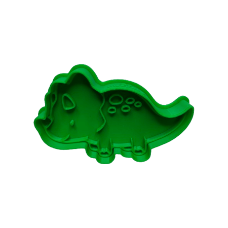 CookieStamp - Dinozaur Triceratops, 55x90x16 mm - Cookie Cutter Decorativ pentru Aluat, Ștampilă pentru Biscuiți Unicat - Ideal pentru copii [6]