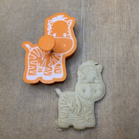 CookieStamp - Zebră, 90x67x16 mm - Cookie Cutter Decorativ pentru Aluat, Ștampilă pentru Biscuiți Unicat - Ideal pentru copii [5]