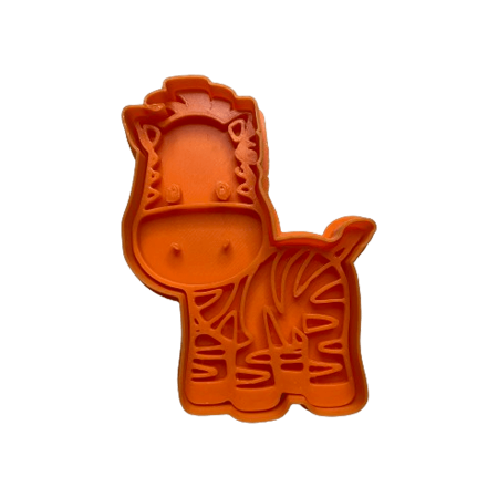 CookieStamp - Zebră, 90x67x16 mm - Cookie Cutter Decorativ pentru Aluat, Ștampilă pentru Biscuiți Unicat - Ideal pentru copii [6]