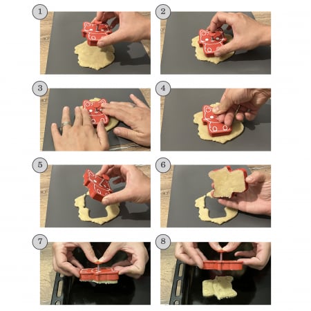 CookieStamp - Brad cu Globuri, 87x69x16 mm - Cookie Cutter Decorativ pentru Aluat, Ștampilă pentru Biscuiți Unicat - Ideal pentru copii [1]