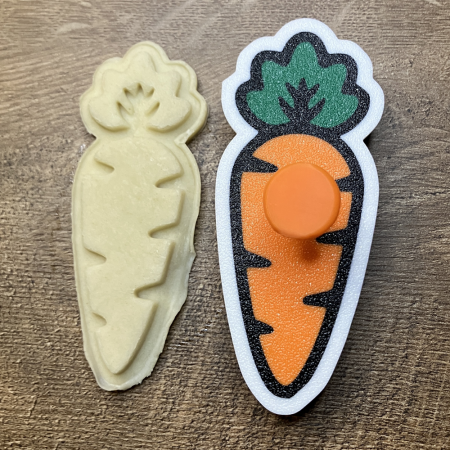 CookieStamp - Morcov, 109x46x16 mm - Cookie Cutter Decorativ pentru Aluat, Ștampilă pentru Biscuiți Unicat - Ideal pentru copii [5]