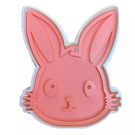 CookieStamp - Cap de Iepure, 89x73x16 mm - Cookie Cutter Decorativ pentru Aluat, Ștampilă pentru Biscuiți Unicat - Ideal pentru copii [6]