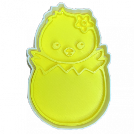 CookieStamp - Ou cu Pui, 89x62x16 mm - Cookie Cutter Decorativ pentru Aluat, Ștampilă pentru Biscuiți Unicat - Ideal pentru copii [6]